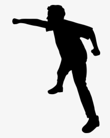 Punch Boxing Silhouette Clip Art - Boy Punching, HD Png Download, Transparent PNG