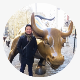 With The Wall St Bull - Charging Bull, HD Png Download, Transparent PNG