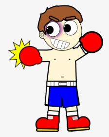 Transparent Boxing Silhouette Png - Clip Art Cartoon Boxer, Png Download, Transparent PNG