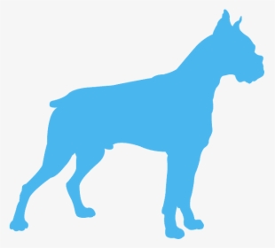 Dog Clipart Silhouette Boxer, HD Png Download, Transparent PNG