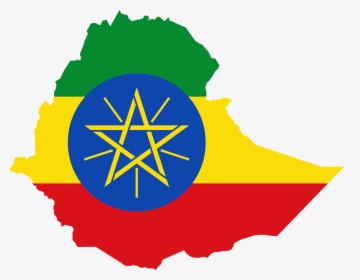 Ethiopia Flag Map, HD Png Download, Transparent PNG