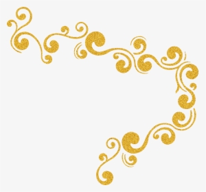 Glitter Gold Clip Art - Border Gold Glitter Png, Transparent Png, Transparent PNG