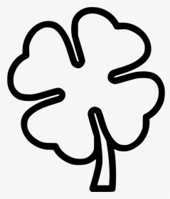 Black And White Four Leaf Clover Black And White Clipart - Black And White Four Leaf Clover, HD Png Download, Transparent PNG