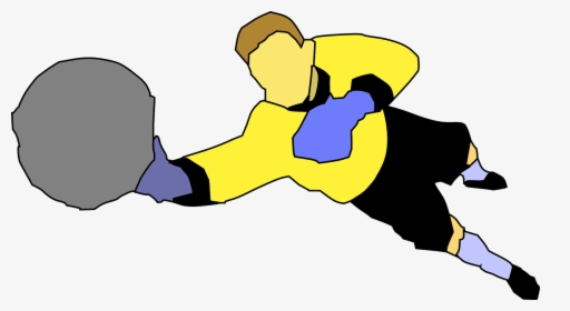 Goalkeeper Soccer Silhouette Free Picture - Goal Keeper Cartoon Png, Transparent Png, Transparent PNG