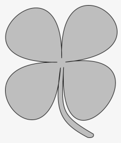 White Four Leaf Clover Png, Transparent Png, Transparent PNG