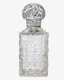 Square Cut Glass And Silver Perfume Flacon, HD Png Download, Transparent PNG
