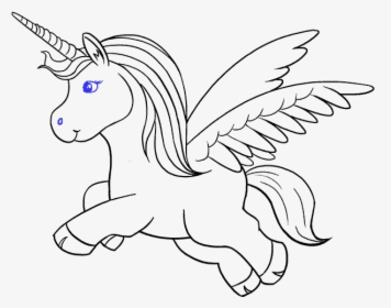 How To Draw Unicorn - Unicorn Png Black And White, Transparent Png, Transparent PNG