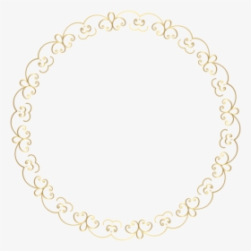 Round Gold Border Frame Png Clip Art Image - Circle, Transparent Png, Transparent PNG