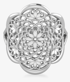 Lotus Silver Filigree Ring, HD Png Download, Transparent PNG