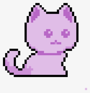 Pixel Art Cat Easy, HD Png Download , Transparent Png Image - PNGitem