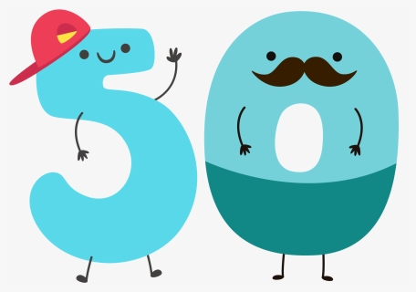 50 Number Png Hd Free Image - Cartoon Number Png Free, Transparent Png ...