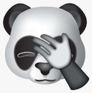 Apple Emoji Panda , Png Download - Panda Emoji Transparent Background ...