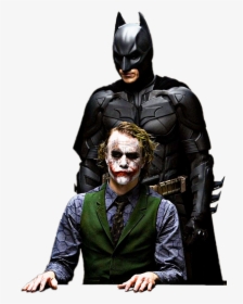 #joker #batman #heathledger - Heath Ledger Joker And Batman, HD Png Download, Transparent PNG