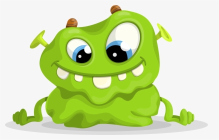 Green Monster Vector Character - Cartoon, HD Png Download, Transparent PNG