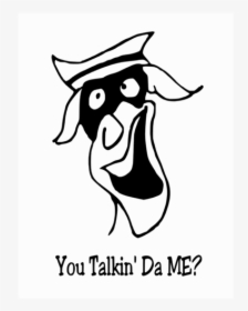 You Talking To Me Funny Character Vector Image - Art Hitam Putih, HD Png Download, Transparent PNG