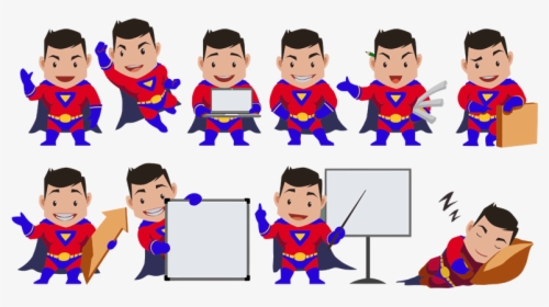 Superhero Male Full - Cartoon Superhero Mascot Creator, HD Png Download, Transparent PNG