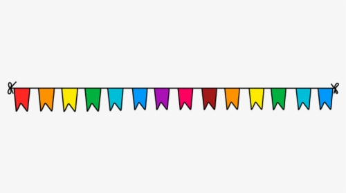 Bunting, Banner, Rainbow, Border, Celebration - Rainbow Banner, HD Png Download, Transparent PNG
