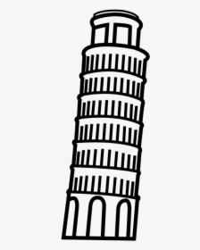 Leaning Tower Of Pisa Silhouette Clipart, HD Png Download, Transparent PNG