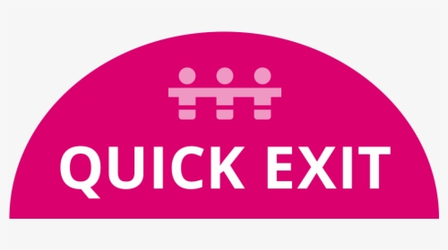 Quick Exit Button - Exit, HD Png Download, Transparent PNG
