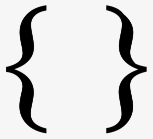 Curly Brackets Thin Clip Art - Braces In Math - Free Transparent