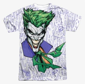 The Joker Laughing Dc Comics Sublimation T-shirt - Batman, HD Png Download, Transparent PNG