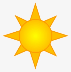 Retro Clipart Sunburst - Simple Sun Clipart, HD Png Download, Transparent PNG