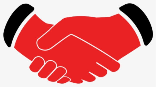 Handshake Clipart Red - Handshake Icon Red Png, Transparent Png, Transparent PNG