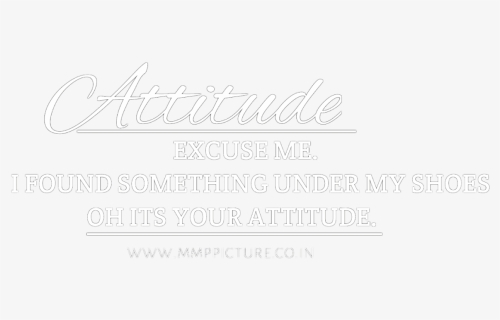 Transparent Attitude Png - Calligraphy, Png Download, Transparent PNG