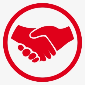 Hand Shake Red Icon, HD Png Download, Transparent PNG