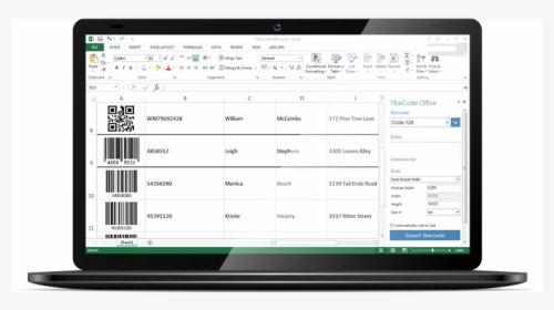 Barcode Add-in For Microsoft Excel - Google Analytics 360 Salesforce, HD Png Download, Transparent PNG