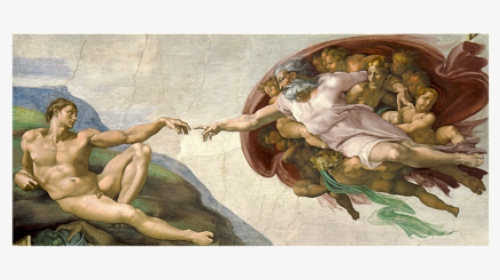 Creation Of Adam - Painted By Michelangelo, HD Png Download, Transparent PNG