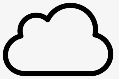 Cloud Outline Svg Png Icon Free Download - Cloud Black And White Png, Transparent Png, Transparent PNG