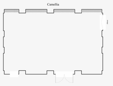 Floor Plan Illustration For Pinehurst Camellia Room - Empty Room Floor Plan, HD Png Download, Transparent PNG