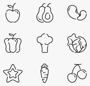 Vector Vegetables Healthy Food - Head Template For Design, HD Png Download, Transparent PNG