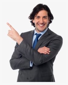 Man In Suit Pointing, HD Png Download, Transparent PNG