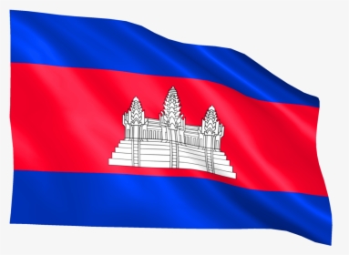 Cambodia Flag Png By Mtc Tutorials - Cambodia Flag Animation Png, Transparent Png, Transparent PNG