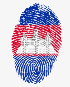 Cambodia, Flag, Fingerprint, Country, Pride, Identity - Somalia Flag Fingerprint, HD Png Download, Transparent PNG