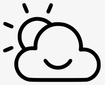 Cloud Sun Sunrise Cloudy Morning Smiley Comments - Morning Icon, HD Png Download, Transparent PNG