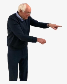 Standing Gesture Suit Arm - Pointing Meme, HD Png Download, Transparent PNG