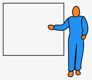 Figure, Man, Pointing, Screen, Whiteboard, Blue - Data Subject Rights Gdpr Cartoon, HD Png Download, Transparent PNG