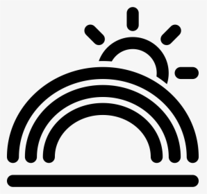 Rainbow And Sun Comments - Sun And Lightning Icon, HD Png Download, Transparent PNG