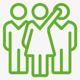 Strategy, Innovation And Impact Icon Of 3 People, One - People Impact Icon, HD Png Download, Transparent PNG