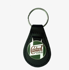 Key Fob A Natural Leather Key Fob, Embellished With - Keychain, HD Png Download, Transparent PNG