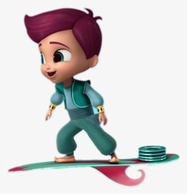 Shimmer And Shine Kaz On Flying Board - Shimmer And Shine Zac And Kaz, HD Png Download, Transparent PNG