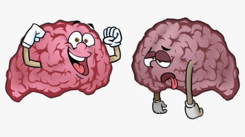 Depressed Brain Cartoon, HD Png Download, Transparent PNG