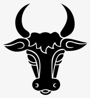Bull S Head Silhouette - Bulls Head Silhouette Png, Transparent Png, Transparent PNG