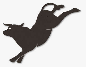 Bucking Bull Silhouette Clipart, HD Png Download, Transparent PNG