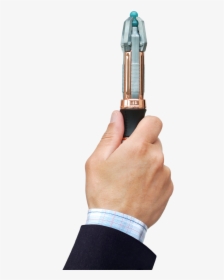 Hand Holding Sonic Screwdriver, HD Png Download, Transparent PNG