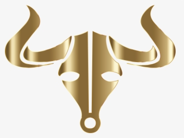 Gold Bull Icon No Background Clip Arts - Bull Horns No Background, HD Png Download, Transparent PNG