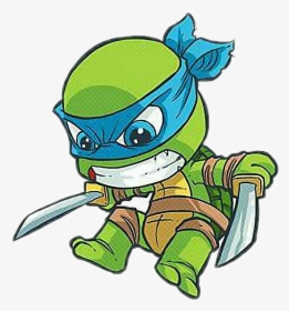 #tmnt #tortugasninja #leonardo - Teenage Mutant Ninja Turtles Chibi, HD Png Download, Transparent PNG